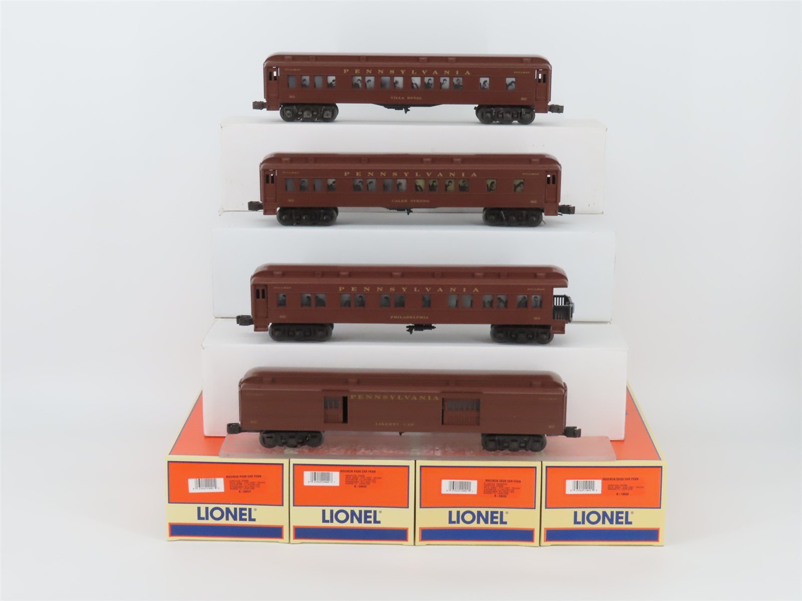 O Gauge 3-Rail Lionel 6-29003 PRR Pennsylvania Madison 4-Car Passenger Set