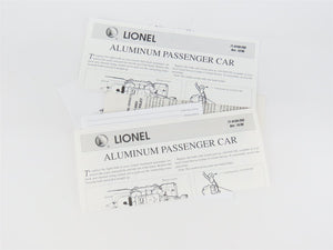 O Gauge 3-Rail Lionel 6-39185 D&RG Rio Grande Aluminum Passenger Car 2 Pack