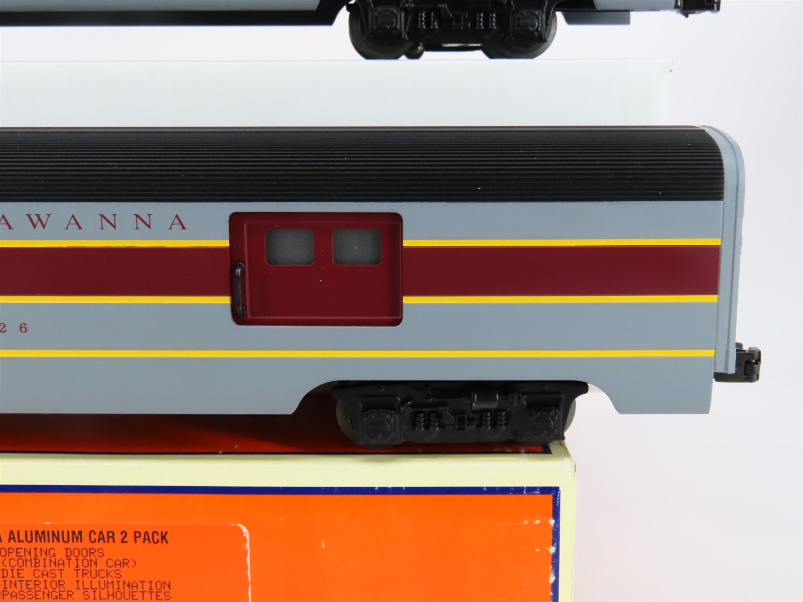 O Gauge 3-Rail Lionel 6-39163 EL Erie Lackawanna Aluminum Passenger 2 Pack