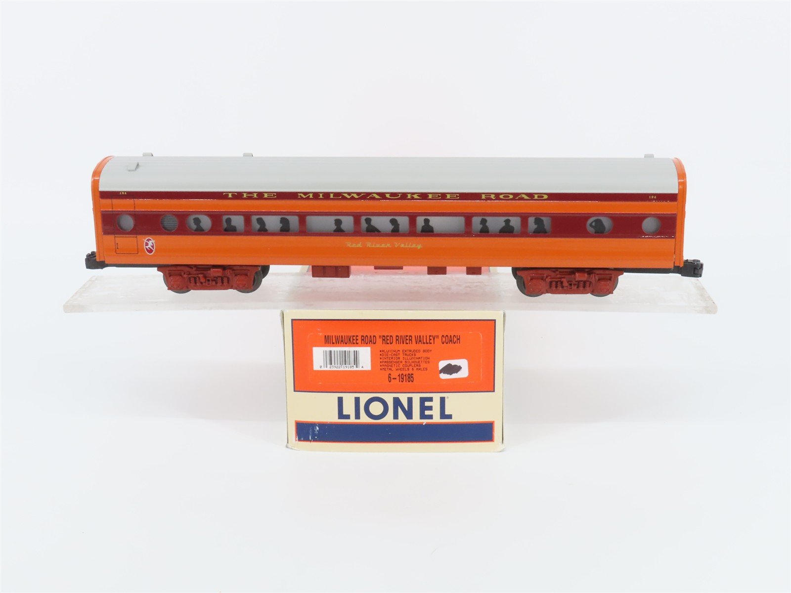 O Gauge 3-Rail Lionel 6-19185 MILW Hiawatha Coach Passenger Car #194