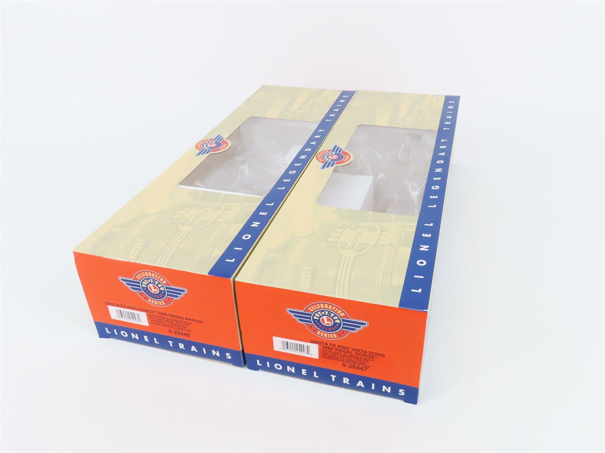 O Gauge 3-Rail Lionel 6-25446 ATSF Santa Fe Aluminum Passenger 2-Car Set