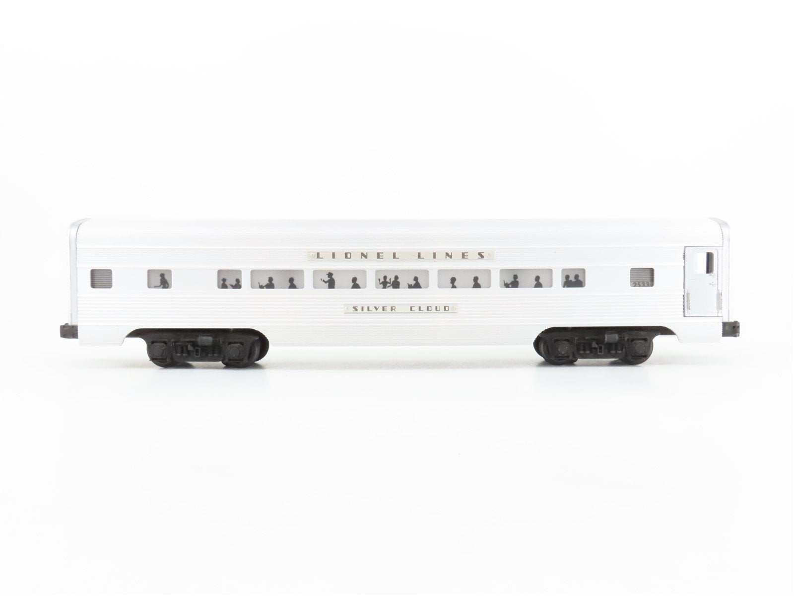 O Gauge 3-Rail Lionel Lines Coach Passenger Car "Silver Cloud"