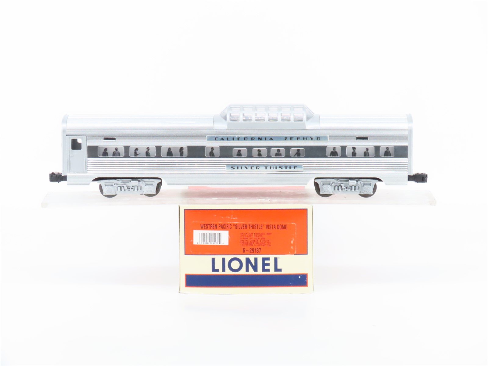 O Gauge 3-Rail Lionel 6-29137 WP California Zephyr Vista Dome Passenger Car