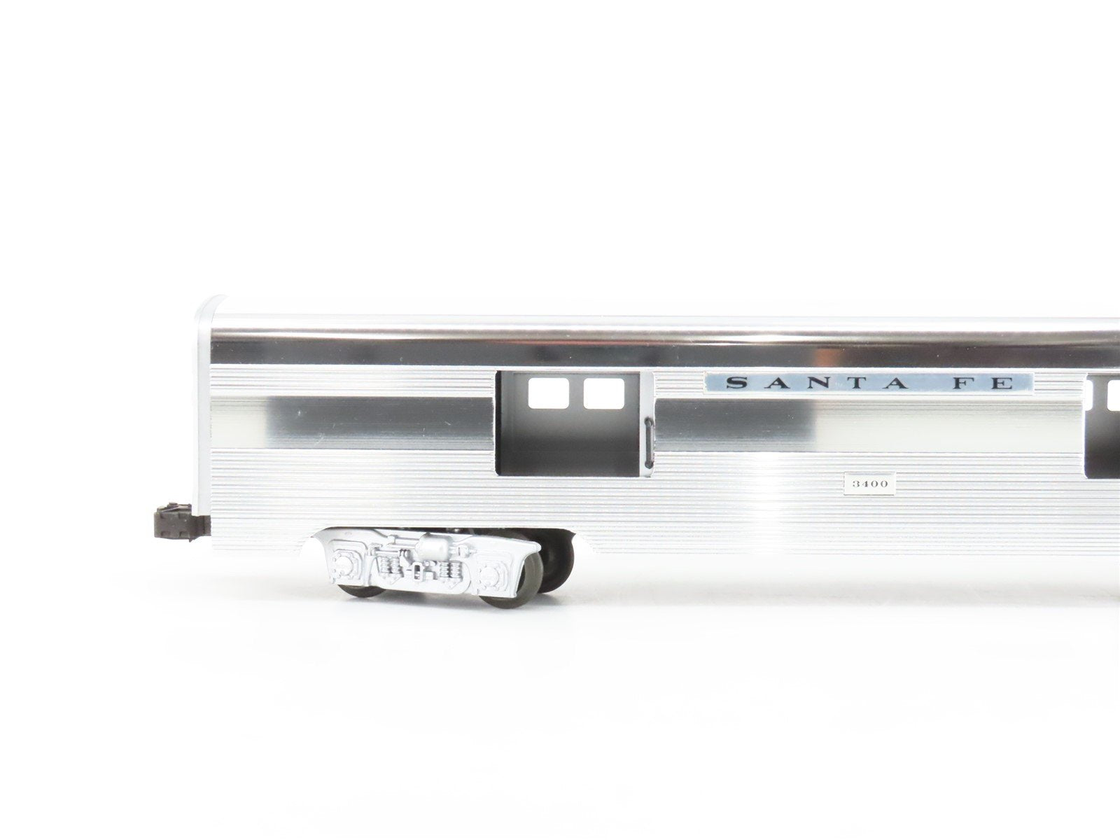 O Gauge 3-Rail Lionel 6-19109 ATSF Santa Fe Aluminum Baggage Passenger Car #3400