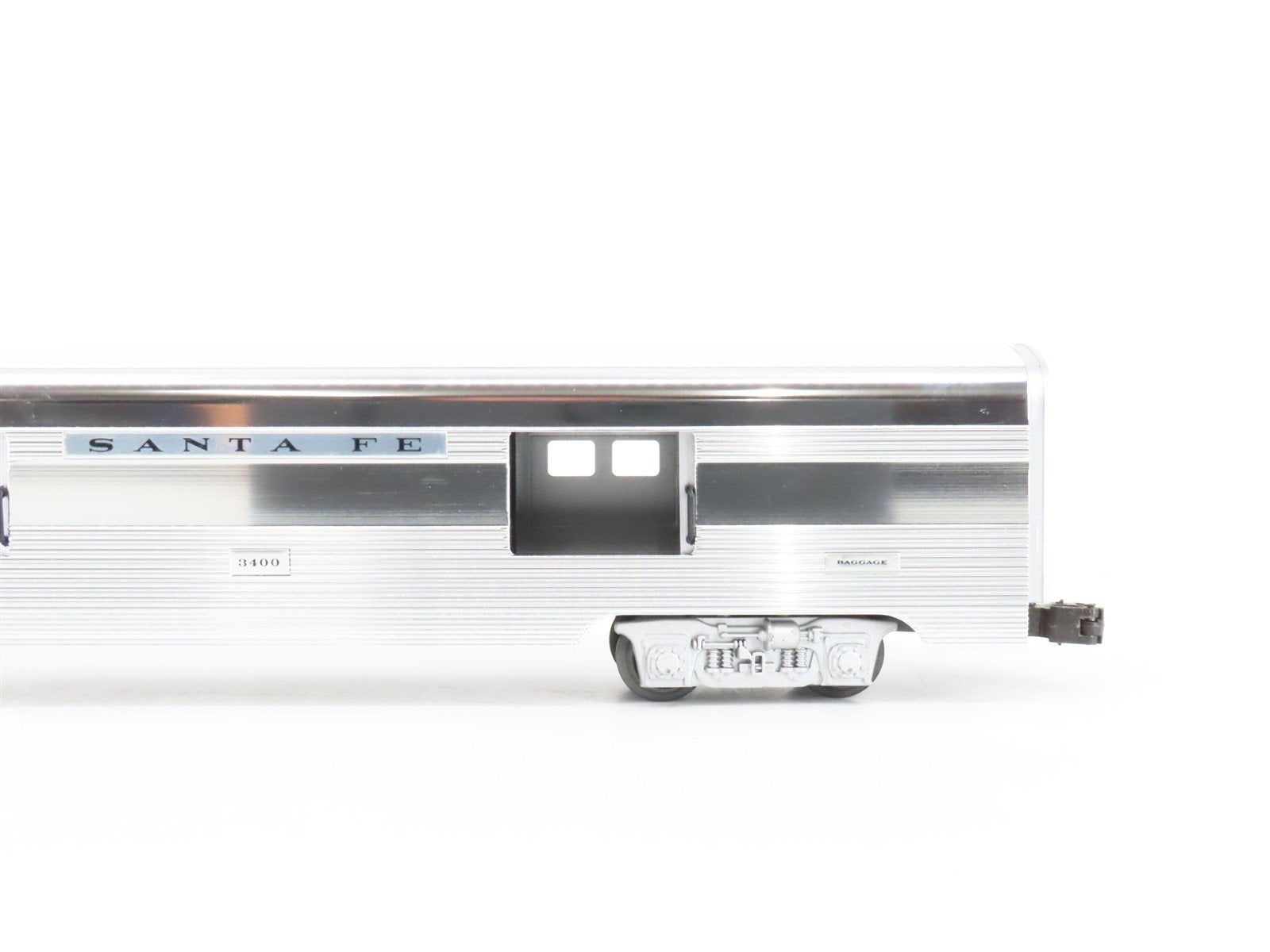O Gauge 3-Rail Lionel 6-19109 ATSF Santa Fe Aluminum Baggage Passenger Car #3400