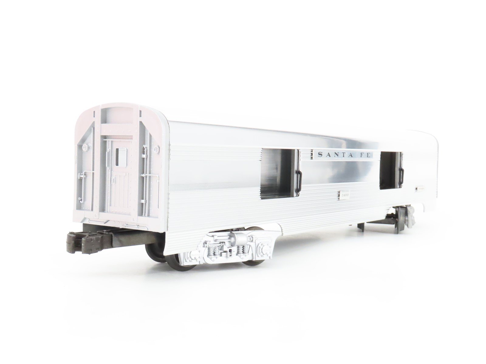 O Gauge 3-Rail Lionel 6-19109 ATSF Santa Fe Aluminum Baggage Passenger Car #3400