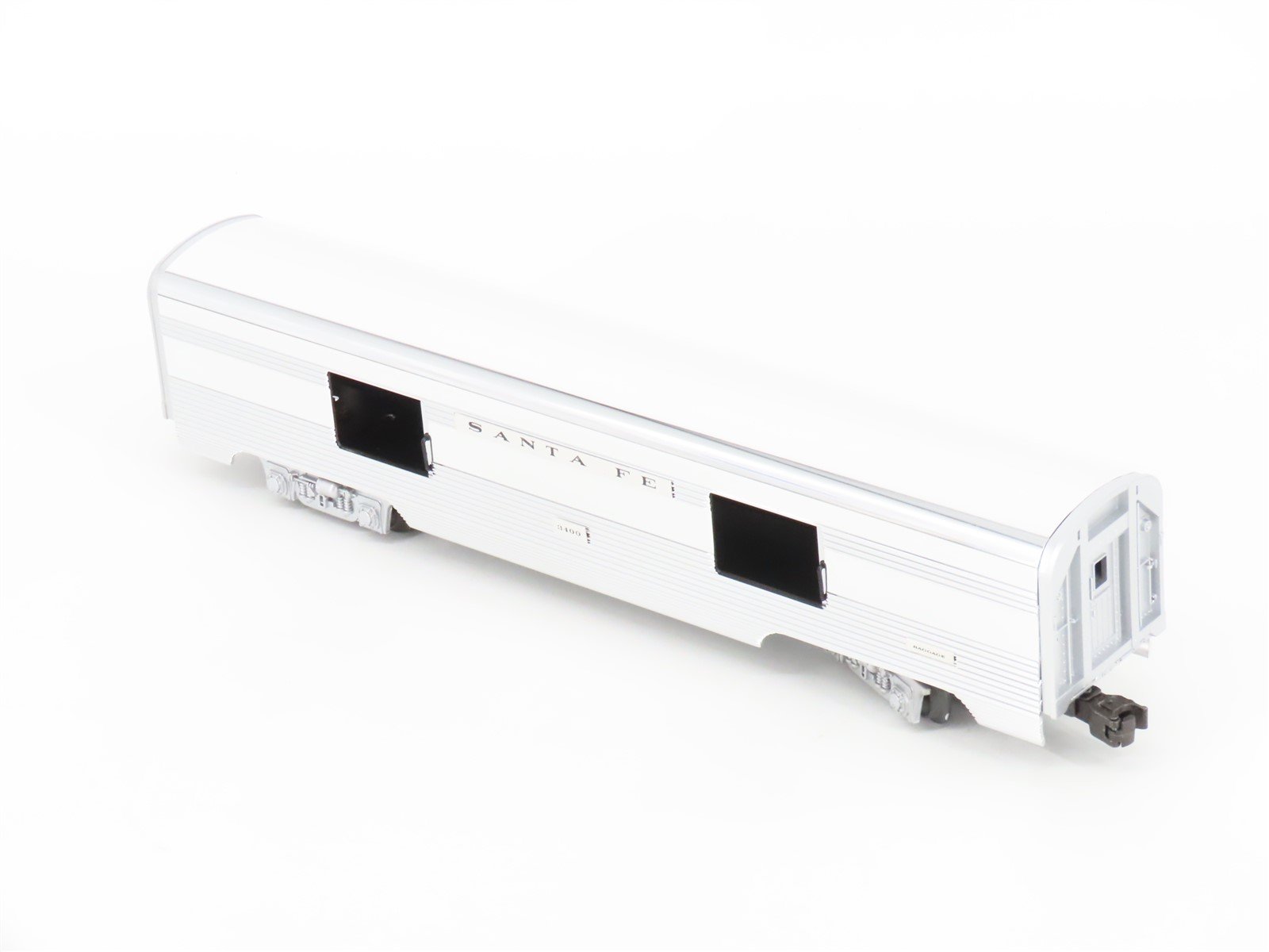 O Gauge 3-Rail Lionel 6-19109 ATSF Santa Fe Aluminum Baggage Passenger Car #3400