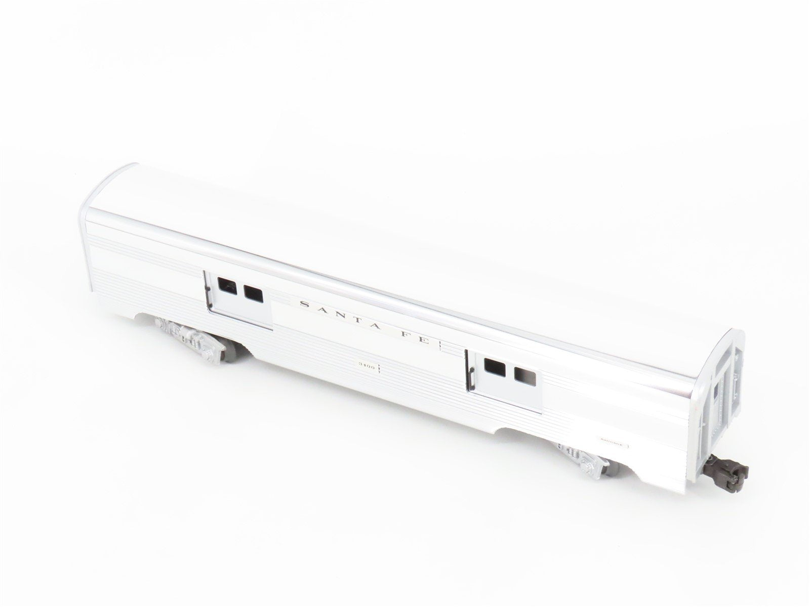 O Gauge 3-Rail Lionel 6-19109 ATSF Santa Fe Aluminum Baggage Passenger Car #3400