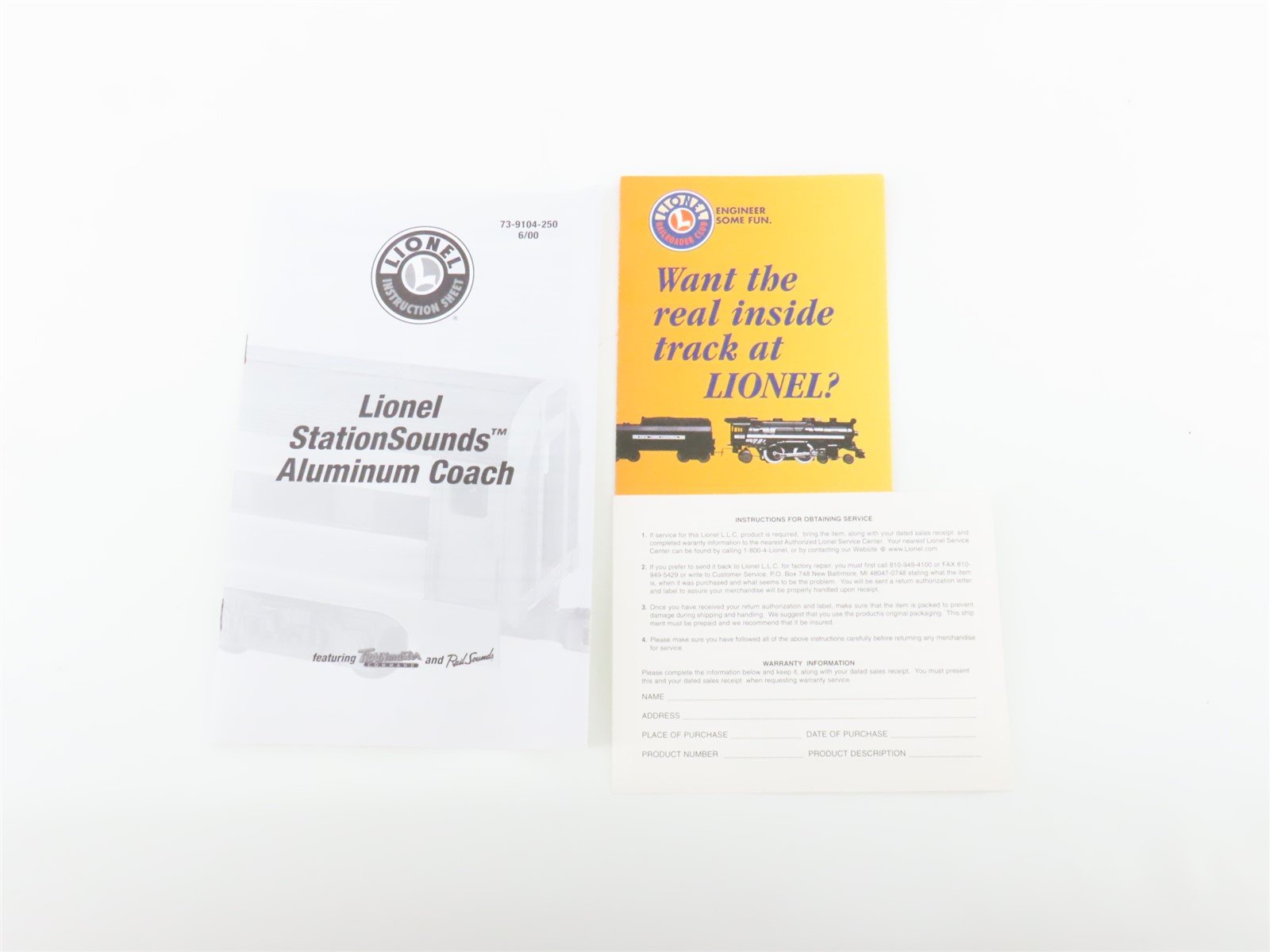 O Gauge 3-Rail Lionel 6-39105 MILW Hiawatha Coach Passenger #197 w/ Sound