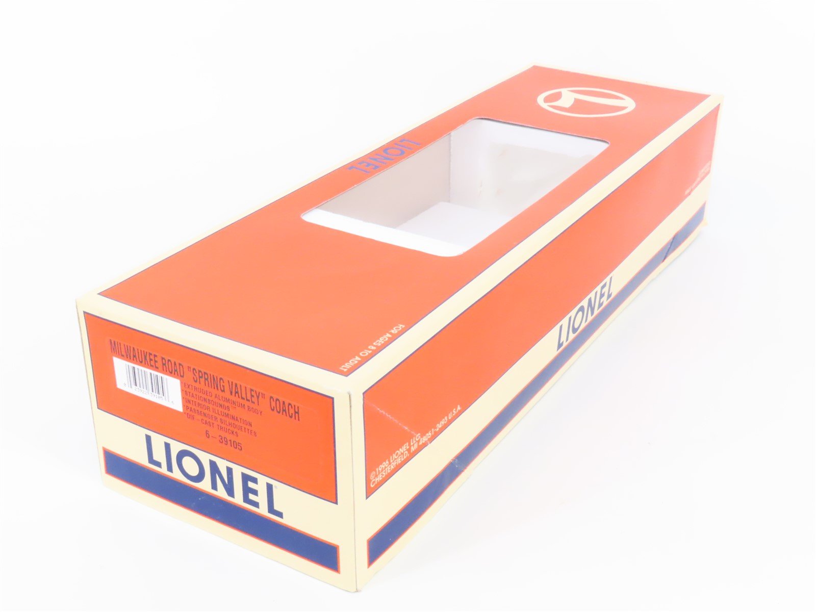 O Gauge 3-Rail Lionel 6-39105 MILW Hiawatha Coach Passenger #197 w/ Sound