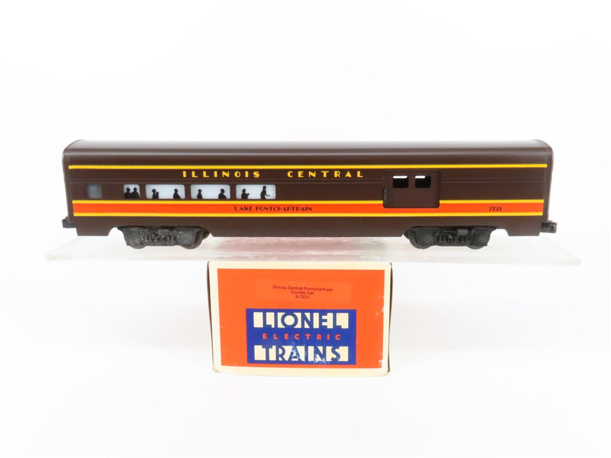 O Gauge 3-Rail Lionel 6-7221 IC Illinois Central Combine Passenger Car #7221