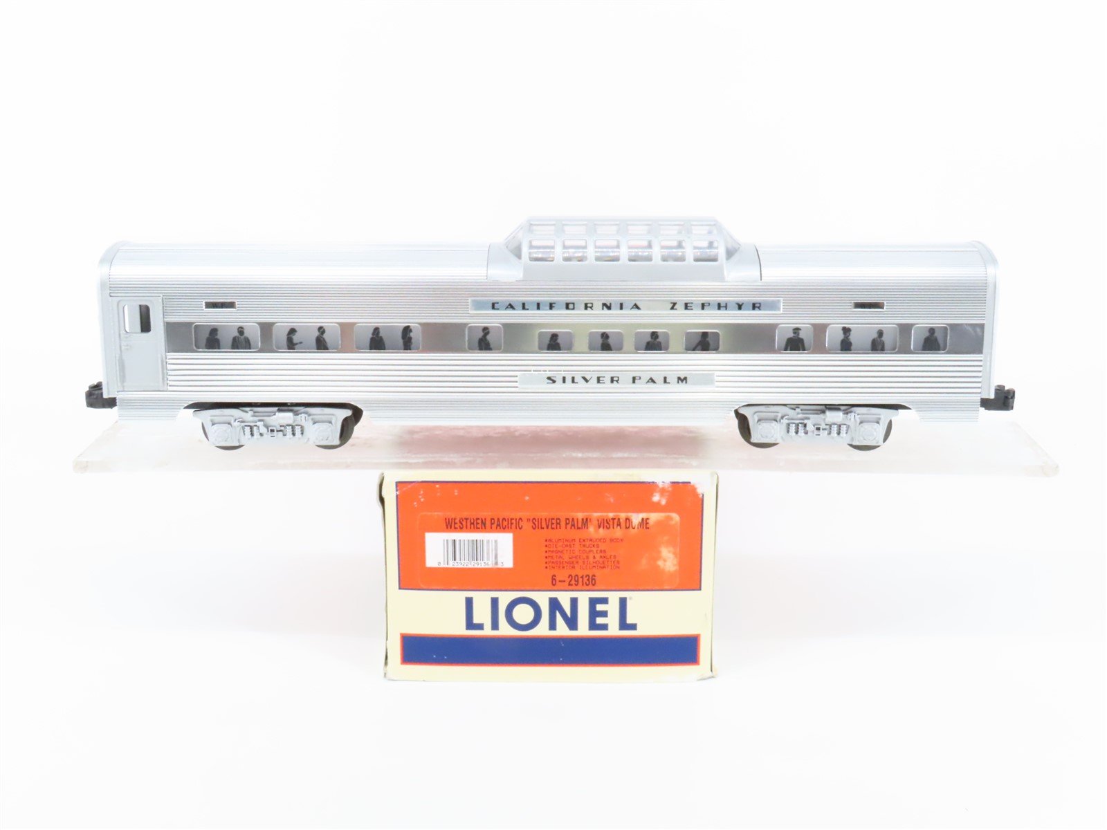 O Gauge 3-Rail Lionel 6-29136 WP California Zephyr Vista Dome Passenger Car