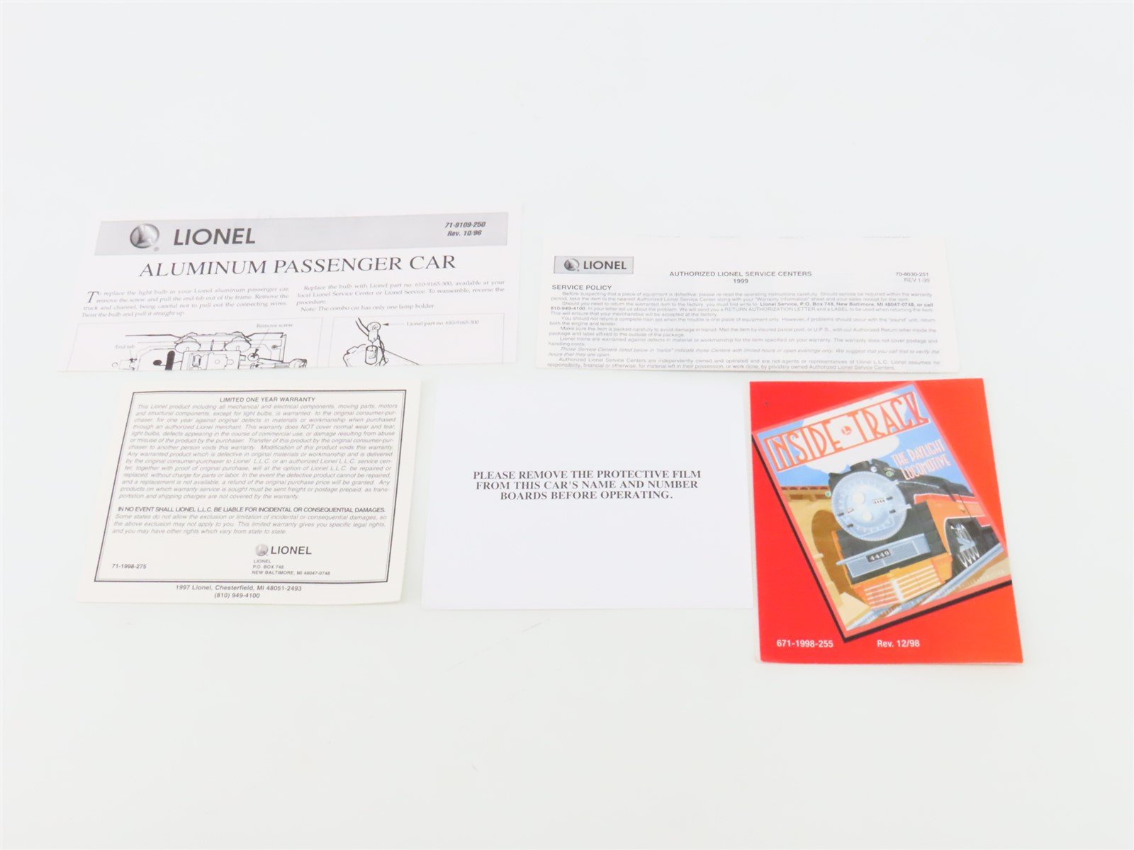 O Gauge 3-Rail Lionel 6-29136 WP California Zephyr Vista Dome Passenger Car