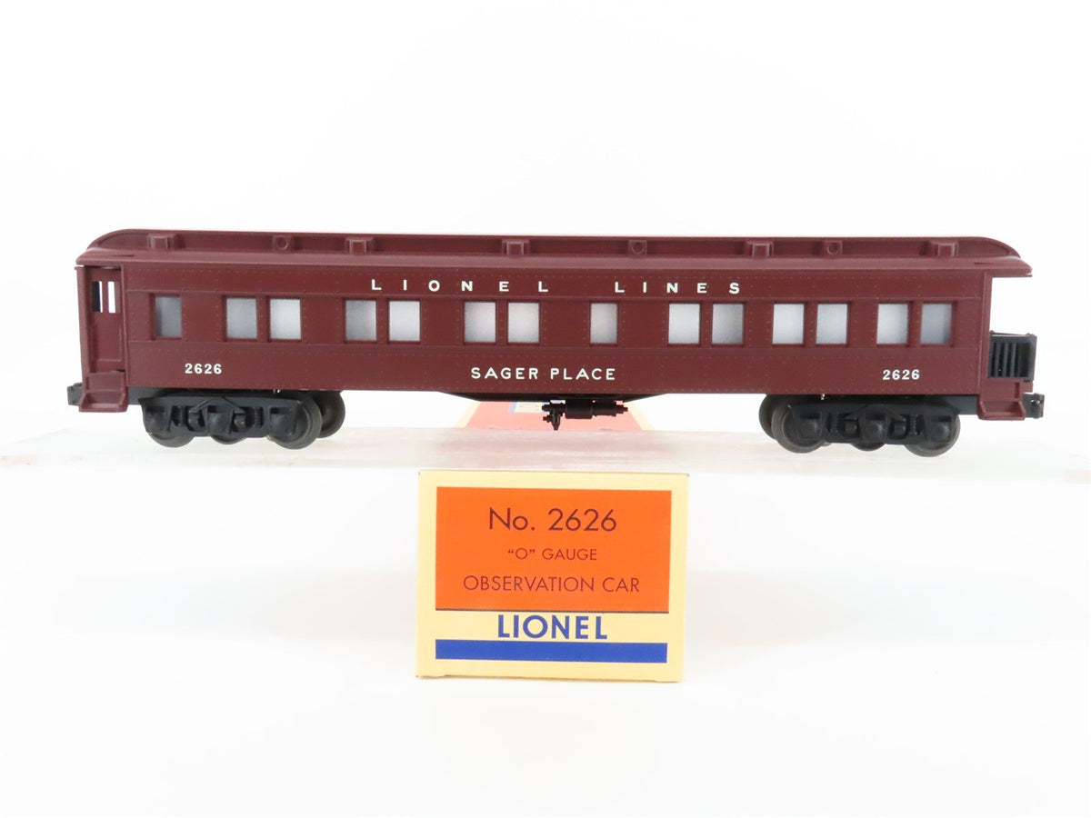 O Gauge 3-Rail Lionel 2626 Lionel Lines Observation Passenger 2626 &quot;Sager Place&quot;