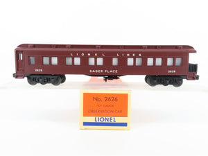 O Gauge 3-Rail Lionel 2626 Lionel Lines Observation Passenger 2626 