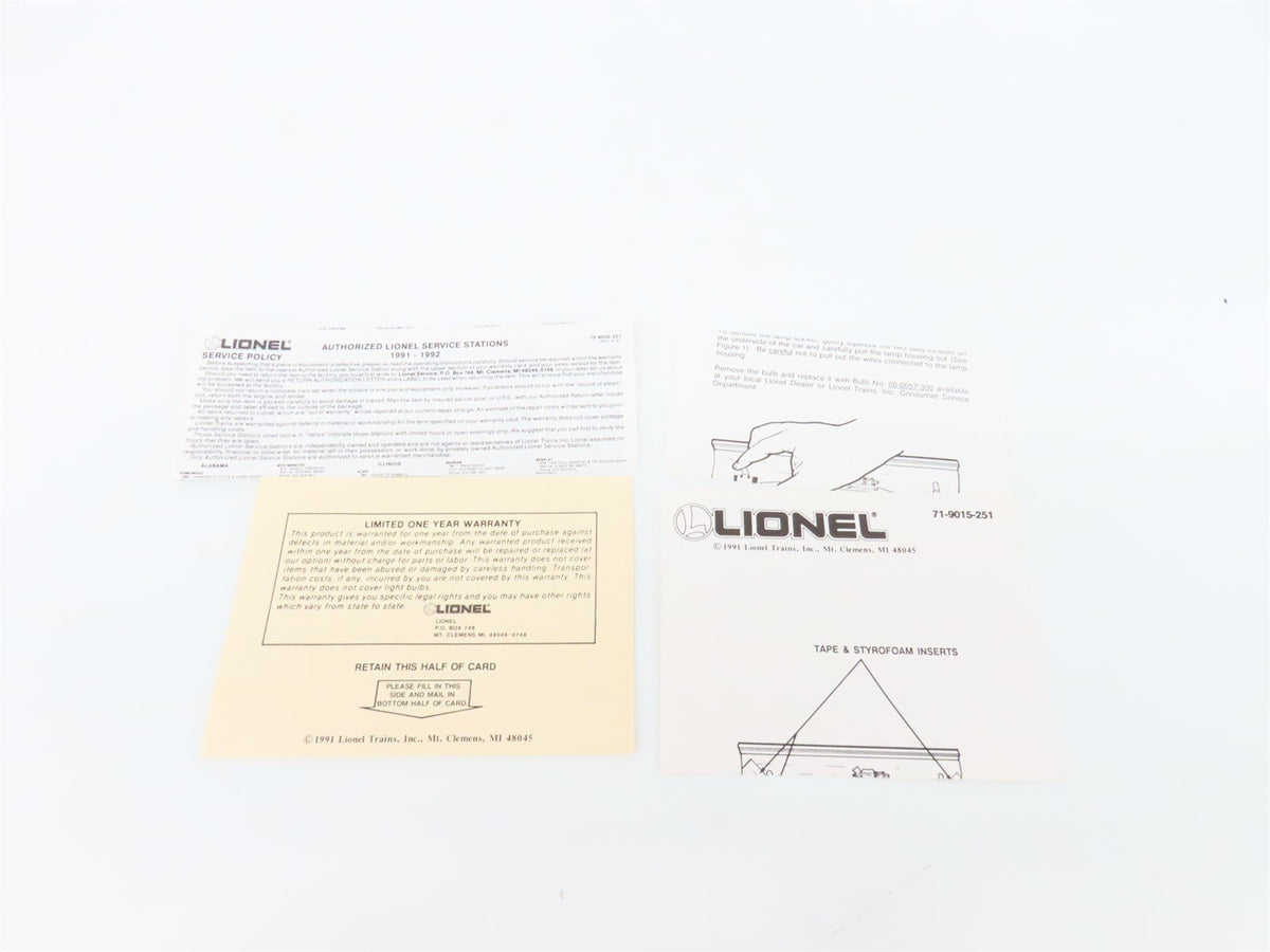 O Gauge 3-Rail Lionel 6-19016 Lionel Lines Coach Passenger &quot;Madison&quot; #9016