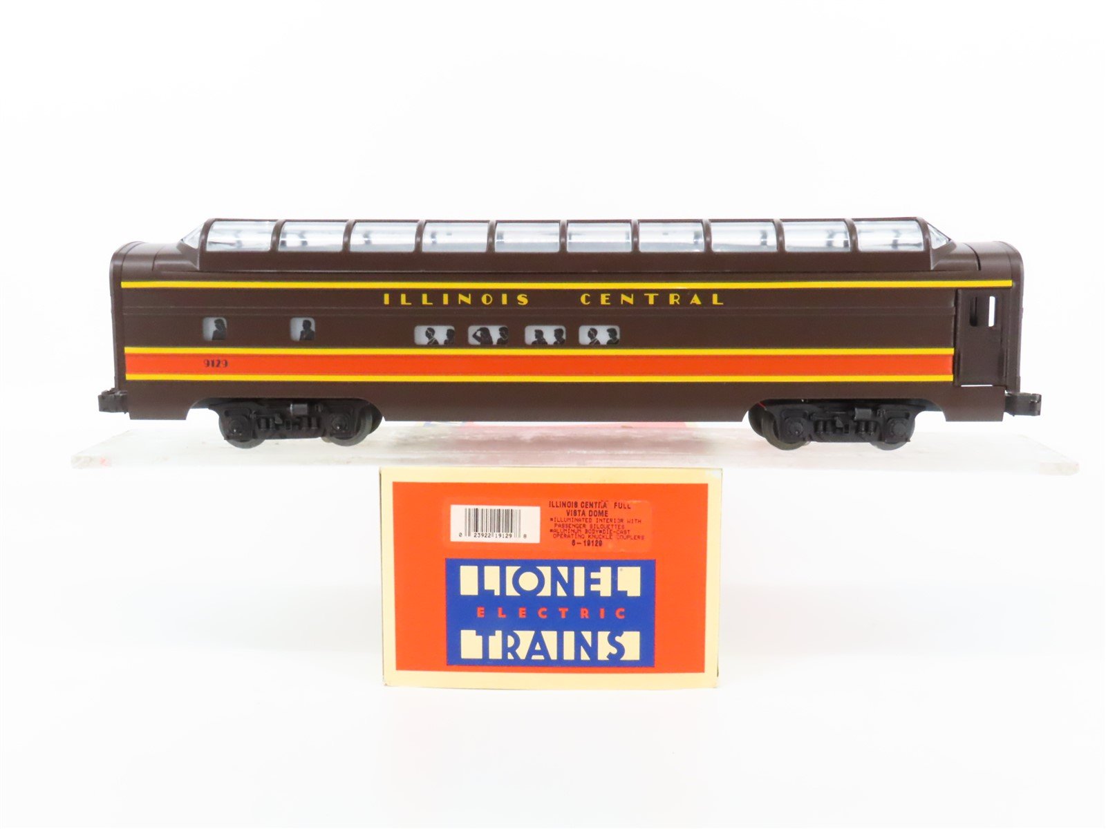 O Gauge 3-Rail Lionel 6-19129 IC Illinois Central Vista Dome Passenger #9129