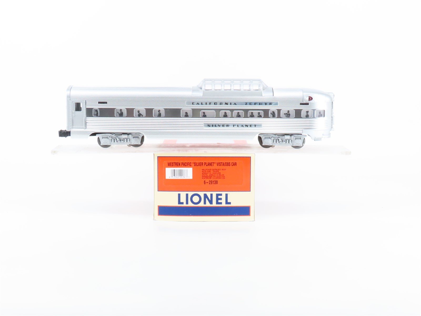 O Gauge 3-Rail Lionel 6-29138 WP California Zephyr Vista/Observation Passenger