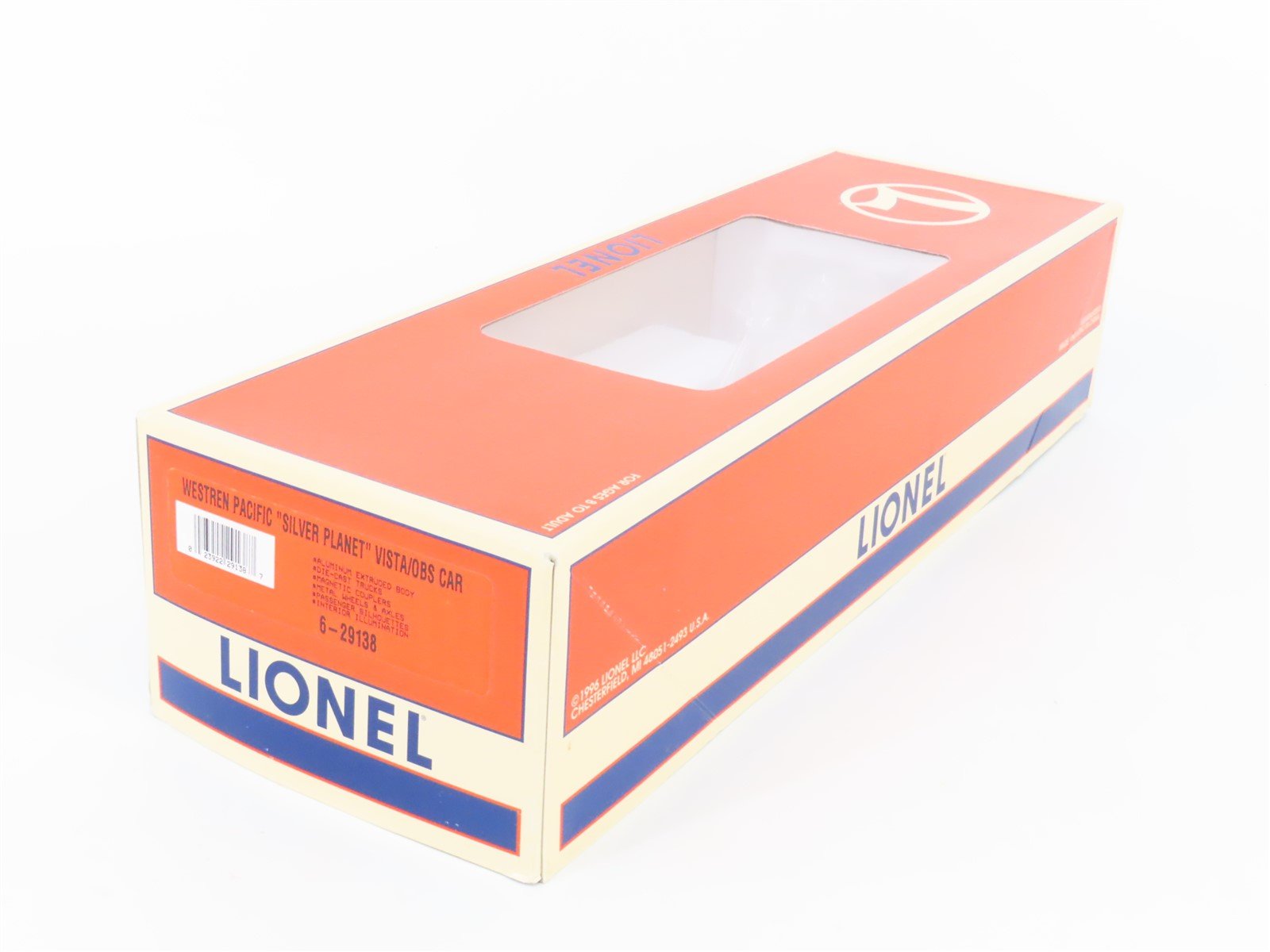 O Gauge 3-Rail Lionel 6-29138 WP California Zephyr Vista/Observation Passenger