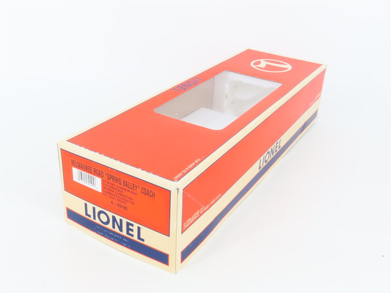 O Gauge 3-Rail Lionel 6-39105 MILW Milwaukee Road Hiawatha Coach Passenger #197