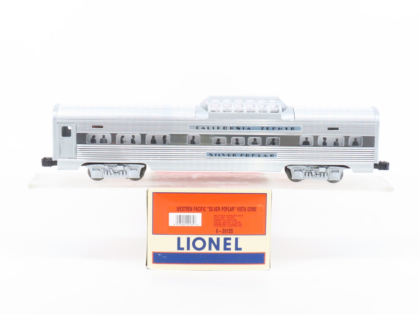 O Gauge 3-Rail Lionel 6-29135 WP California Zephyr Vista Dome Passenger Car