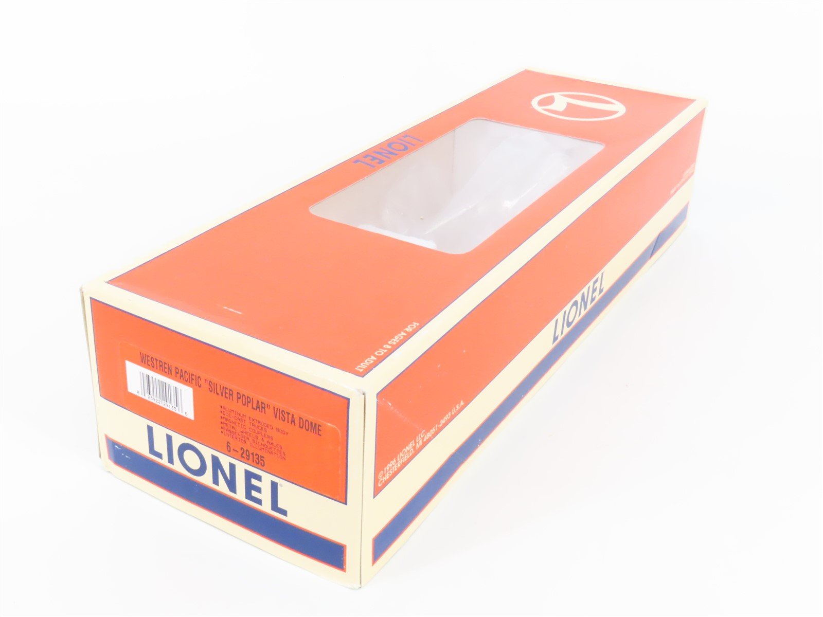 O Gauge 3-Rail Lionel 6-29135 WP California Zephyr Vista Dome Passenger Car