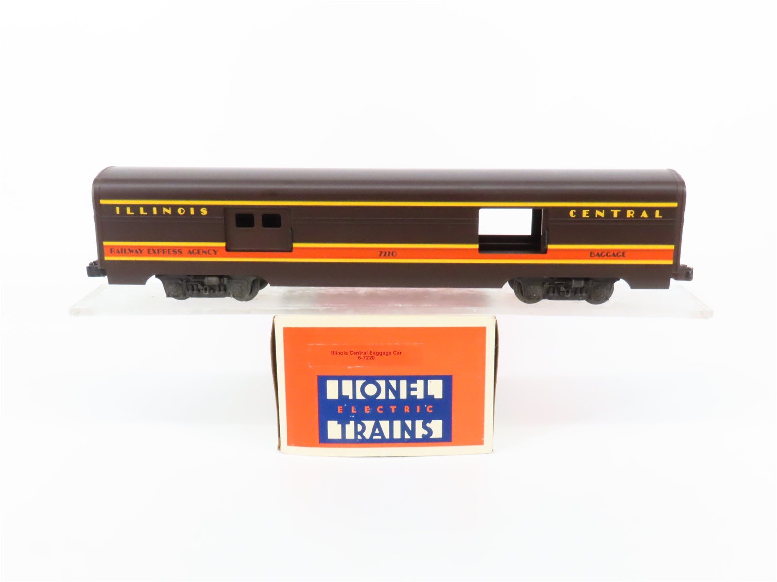 O Gauge 3-Rail Lionel 6-7220 IC Illinois Central Baggage Passenger Car #7220