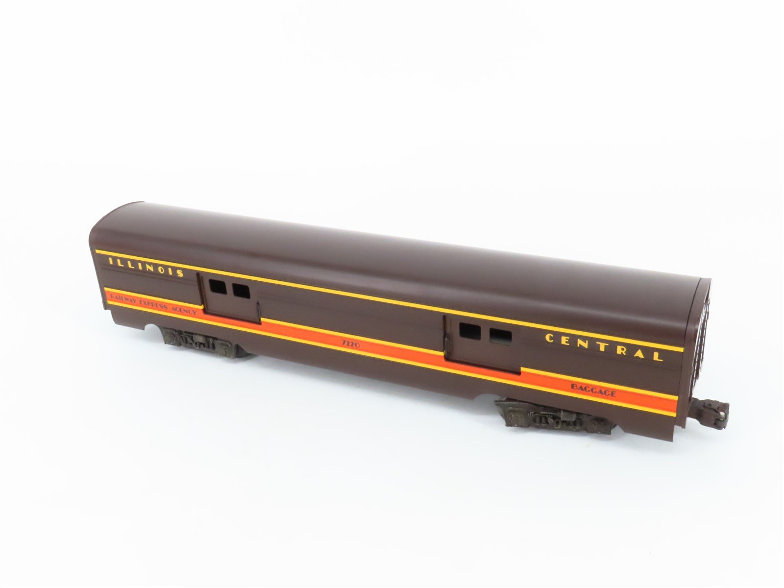 O Gauge 3-Rail Lionel 6-7220 IC Illinois Central Baggage Passenger Car #7220