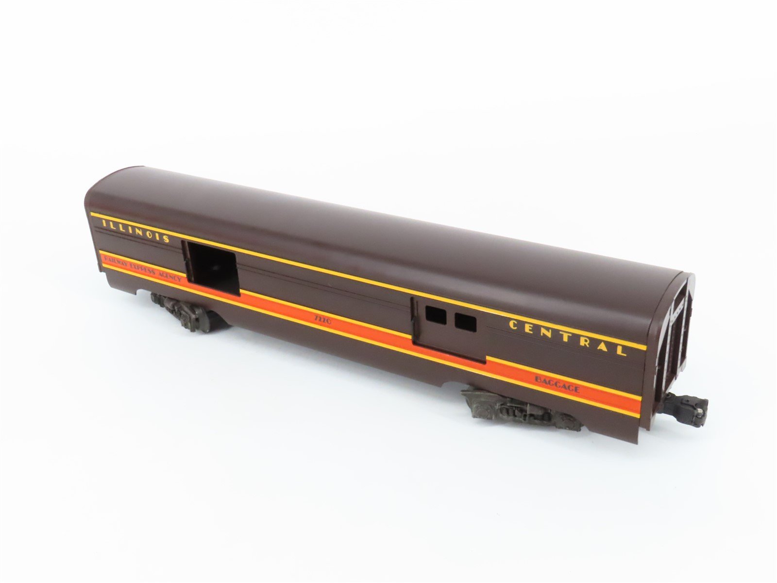O Gauge 3-Rail Lionel 6-7220 IC Illinois Central Baggage Passenger Car #7220