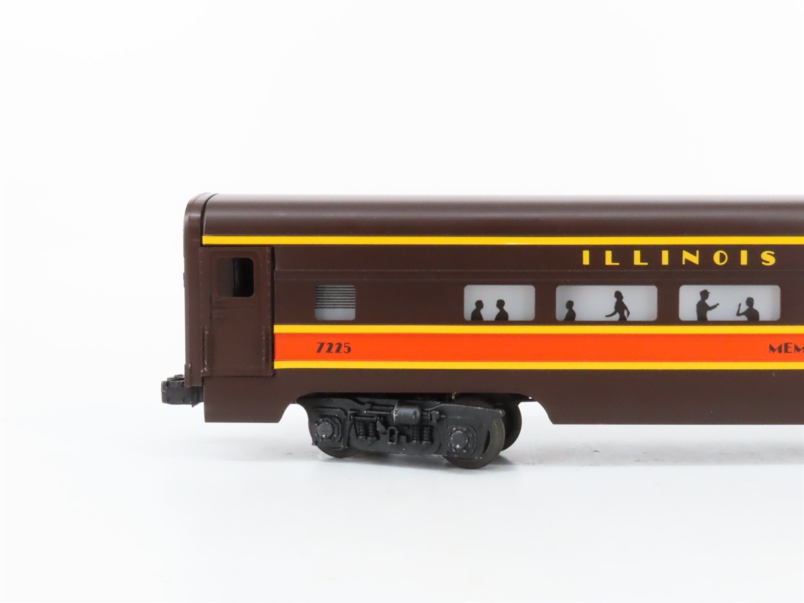 O Gauge 3-Rail Lionel 6-7225 IC Illinois Central Observation Passenger Car #7225