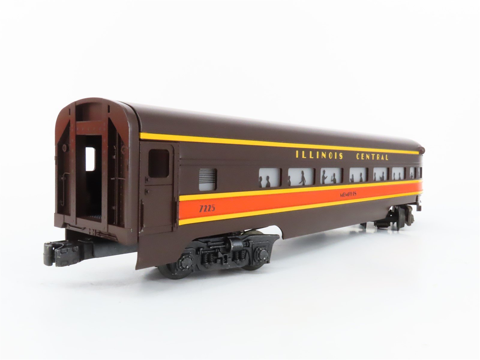 O Gauge 3-Rail Lionel 6-7225 IC Illinois Central Observation Passenger Car #7225