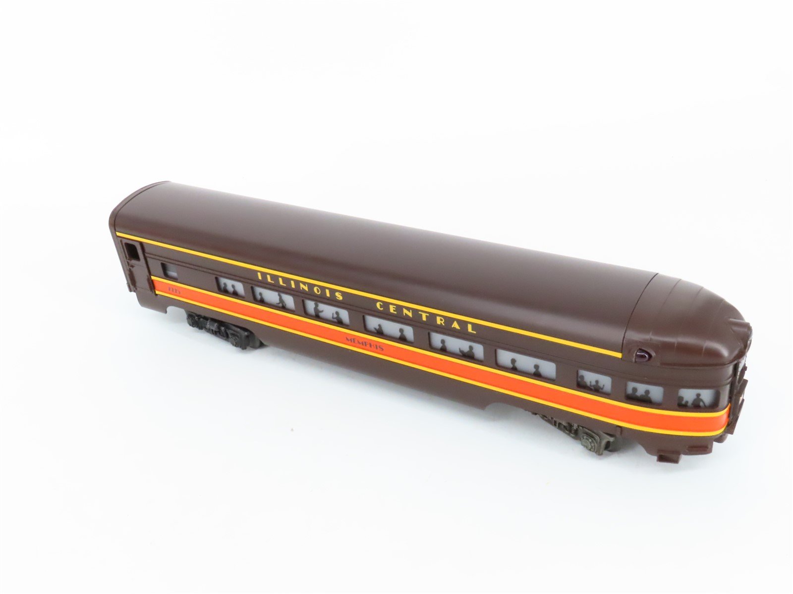 O Gauge 3-Rail Lionel 6-7225 IC Illinois Central Observation Passenger Car #7225