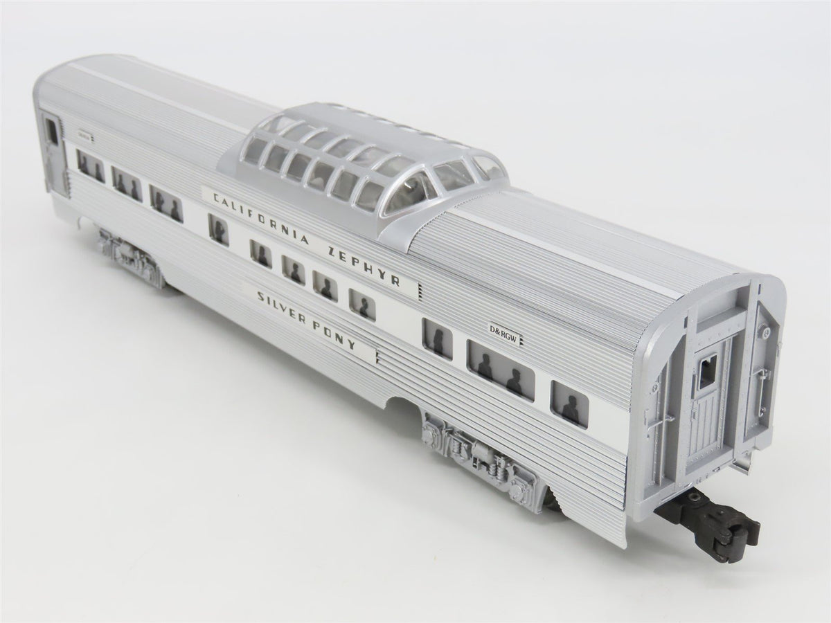 O Gauge 3-Rail Lionel 6-19126 D&amp;RGW California Zephyr Vista Dome Passenger