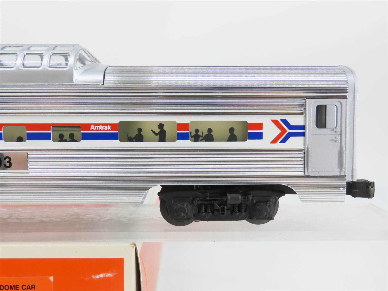 O Gauge 3-Rail PLionel 6-19103 AMTK Amtrak Aluminum Vista Dome Passenger #9103