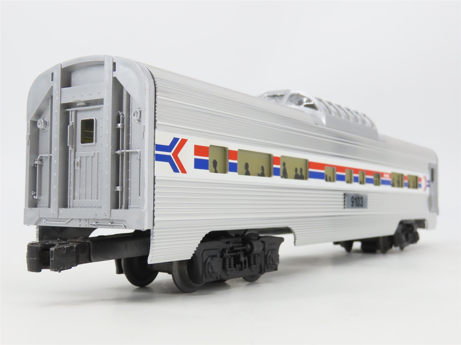 O Gauge 3-Rail PLionel 6-19103 AMTK Amtrak Aluminum Vista Dome Passenger #9103