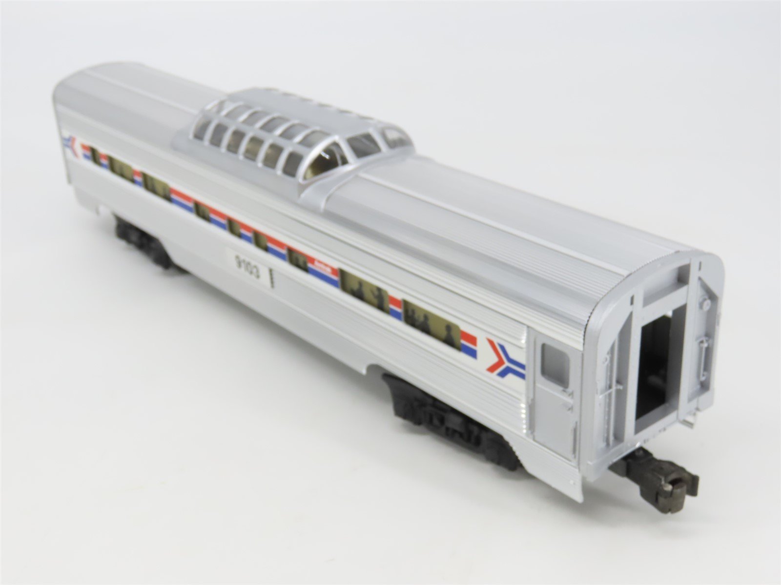 O Gauge 3-Rail PLionel 6-19103 AMTK Amtrak Aluminum Vista Dome Passenger #9103