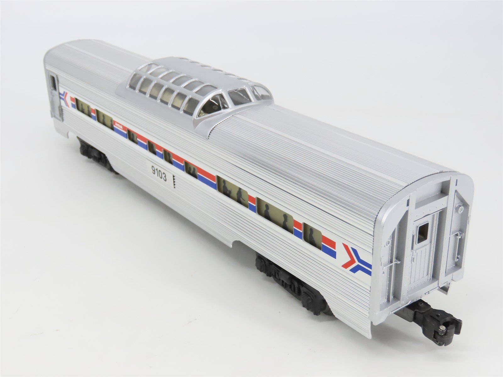 O Gauge 3-Rail PLionel 6-19103 AMTK Amtrak Aluminum Vista Dome Passenger #9103