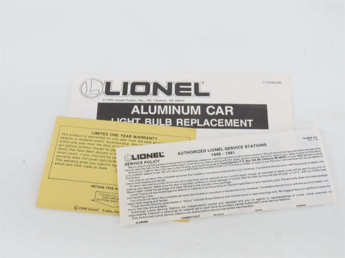O Gauge 3-Rail Lionel 6-19111 ATSF Santa Fe Aluminum Diner Passenger Car #601