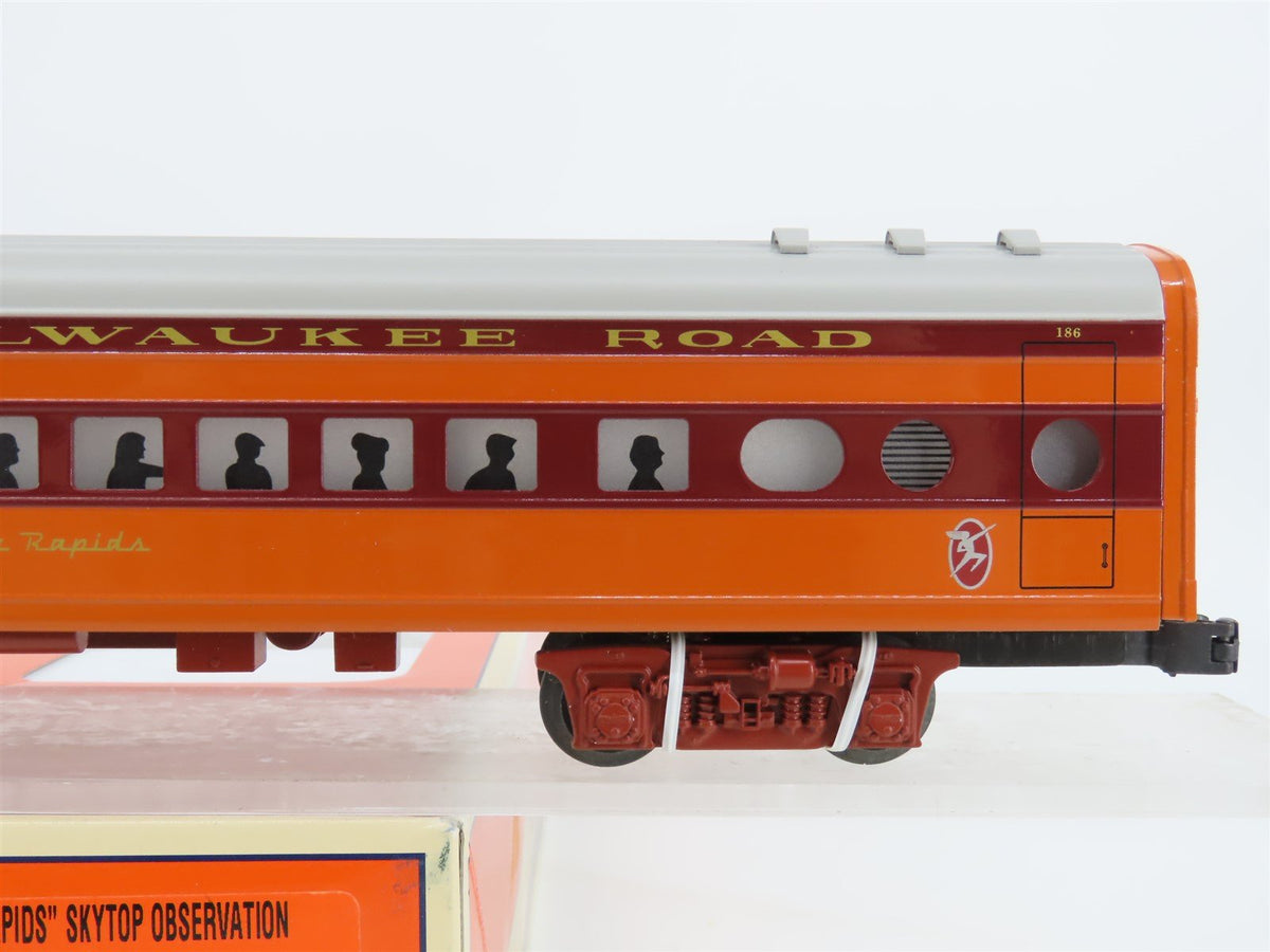 O Gauge 3-Rail Lionel 6-19187 MILW Hiawatha Skytop Observation Passenger #186
