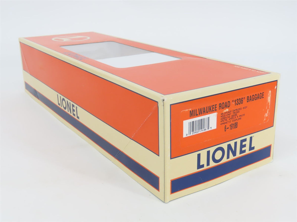 O Gauge 3-Rail Lionel 6-19188 MILW Milwaukee Road &quot;1336&quot; Baggage Passenger #1336