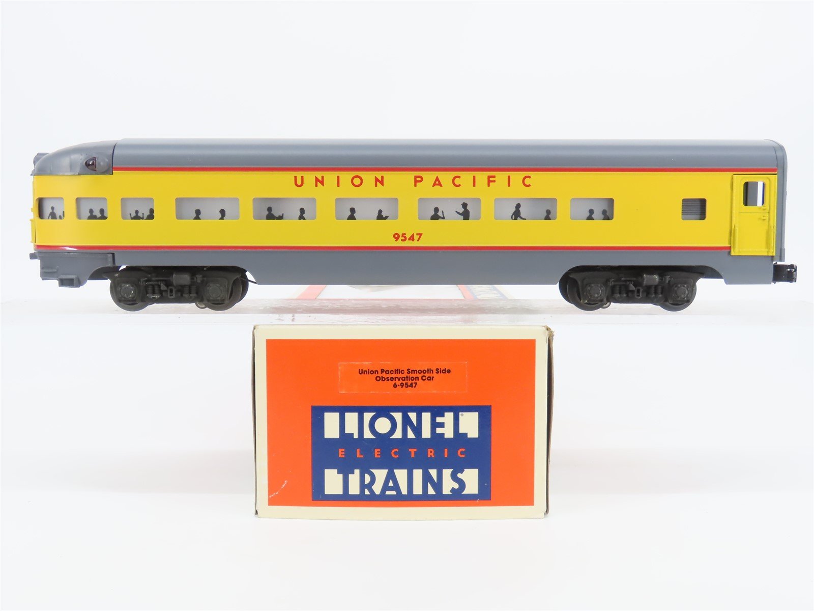 O Gauge 3-Rail Lionel 6-9547 UP Union Pacific Aluminum Observation Passenger