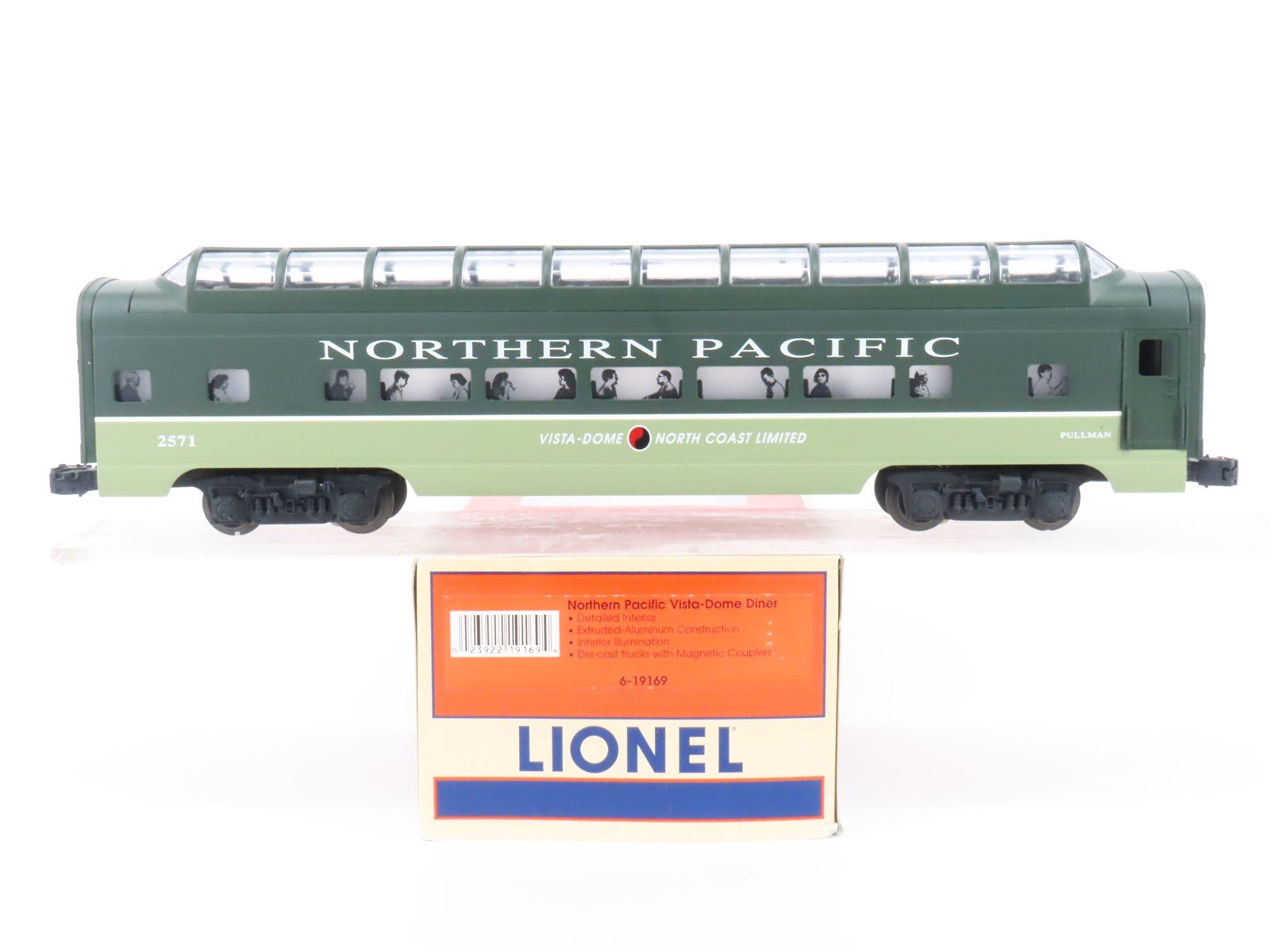 O Gauge 3-Rail Lionel 6-19169 NP Northern Pacific Vista-Dome Diner Passenger