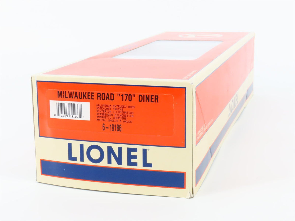 O Gauge 3-Rail Lionel 6-19186 MILW Hiawatha Aluminum Diner Passenger #170