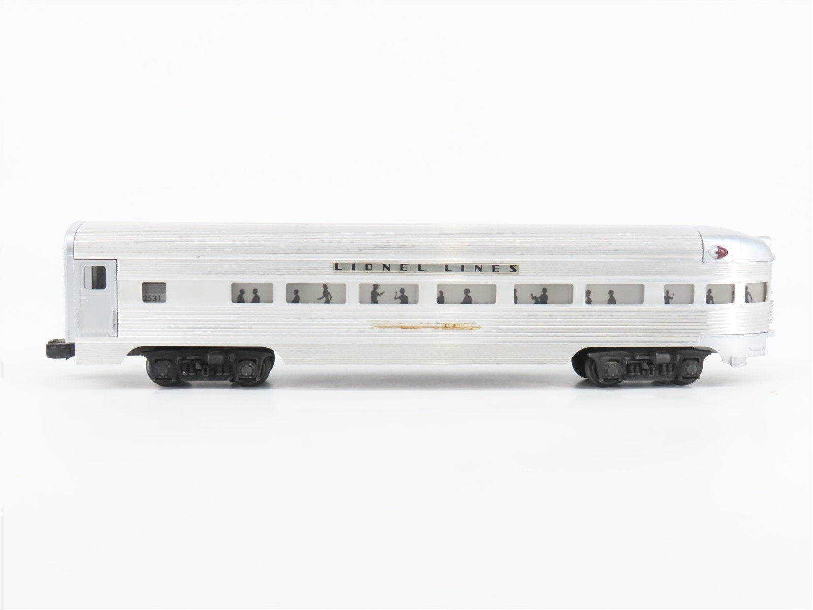 O Gauge 3-Rail Lionel Lines Aluminum Observation Passenger #2531 "Silver Dawn"
