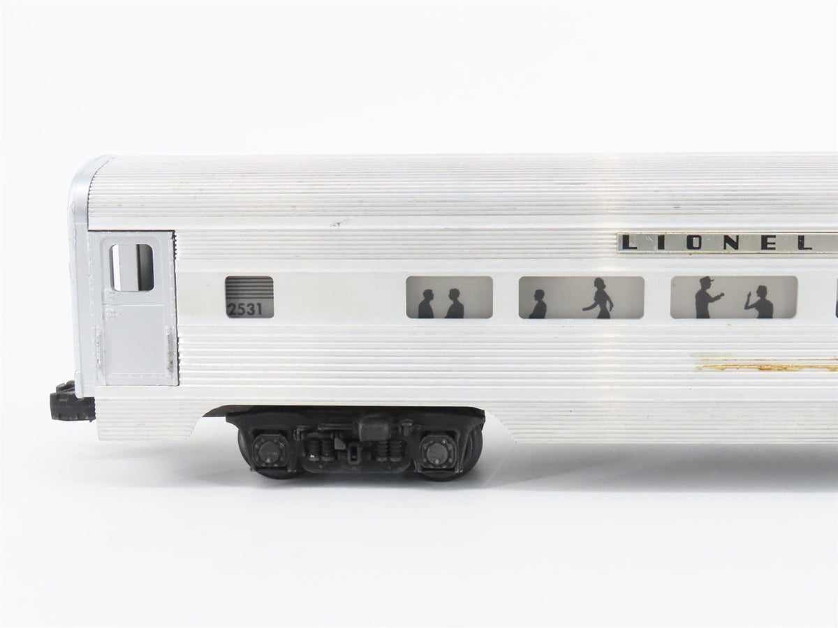 O Gauge 3-Rail Lionel Lines Aluminum Observation Passenger #2531 &quot;Silver Dawn&quot;