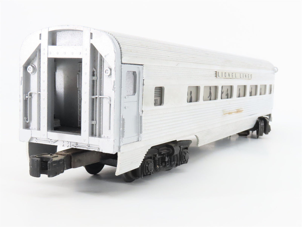 O Gauge 3-Rail Lionel Lines Aluminum Observation Passenger #2531 &quot;Silver Dawn&quot;