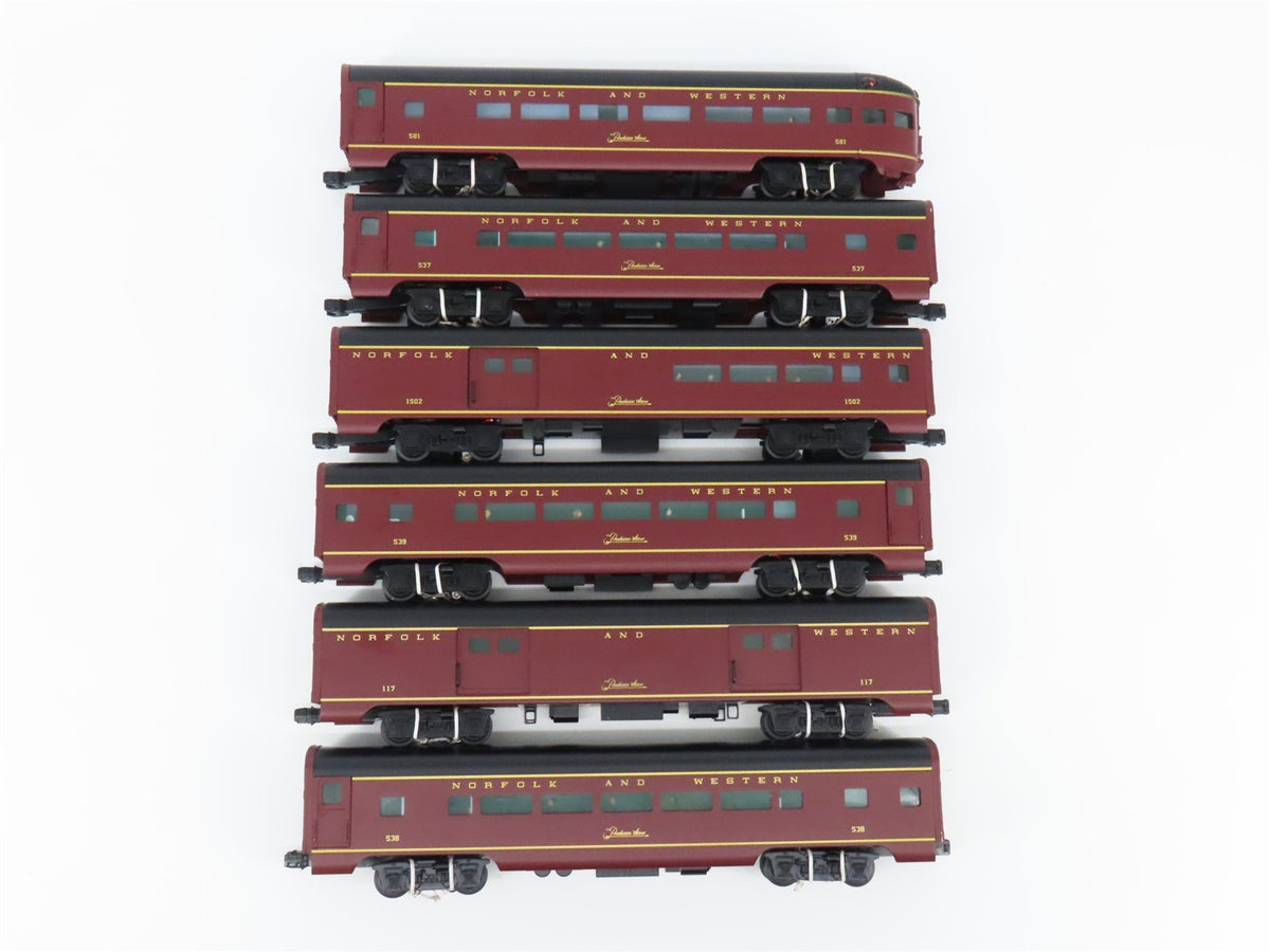 O Gauge 3-Rail Lionel 6-15333 N&amp;W &quot;Powhatan Arrow&quot; Aluminum Passenger 6-Car Set