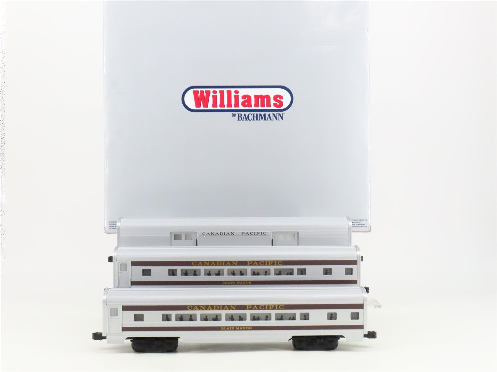 O Gauge 3-Rail Williams 43050 CP Canadian Pacific 3-Car Passenger Add-On Set