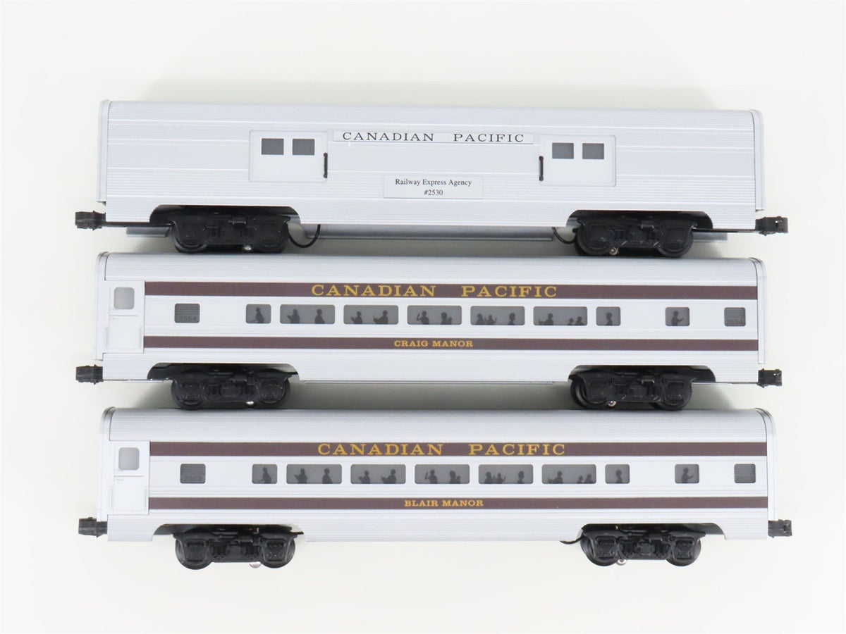 O Gauge 3-Rail Williams 43050 CP Canadian Pacific 3-Car Passenger Add-On Set