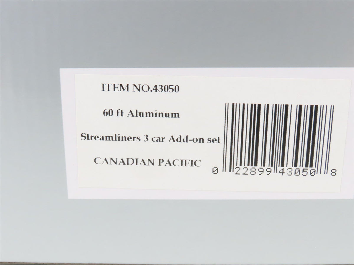 O Gauge 3-Rail Williams 43050 CP Canadian Pacific 3-Car Passenger Add-On Set